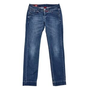 Marithe Francois Girbaud Jeans Womens Size 28 Slim Fit Low Rise Denim Designer